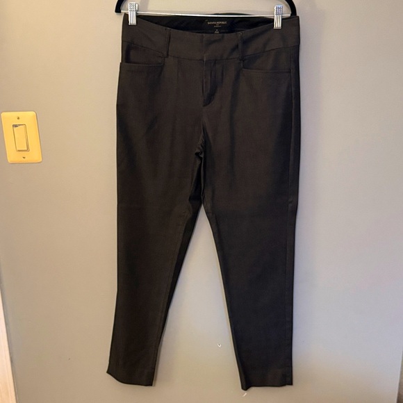 Banana Republic Charcoal Ankle Trousers - Picture 1 of 4